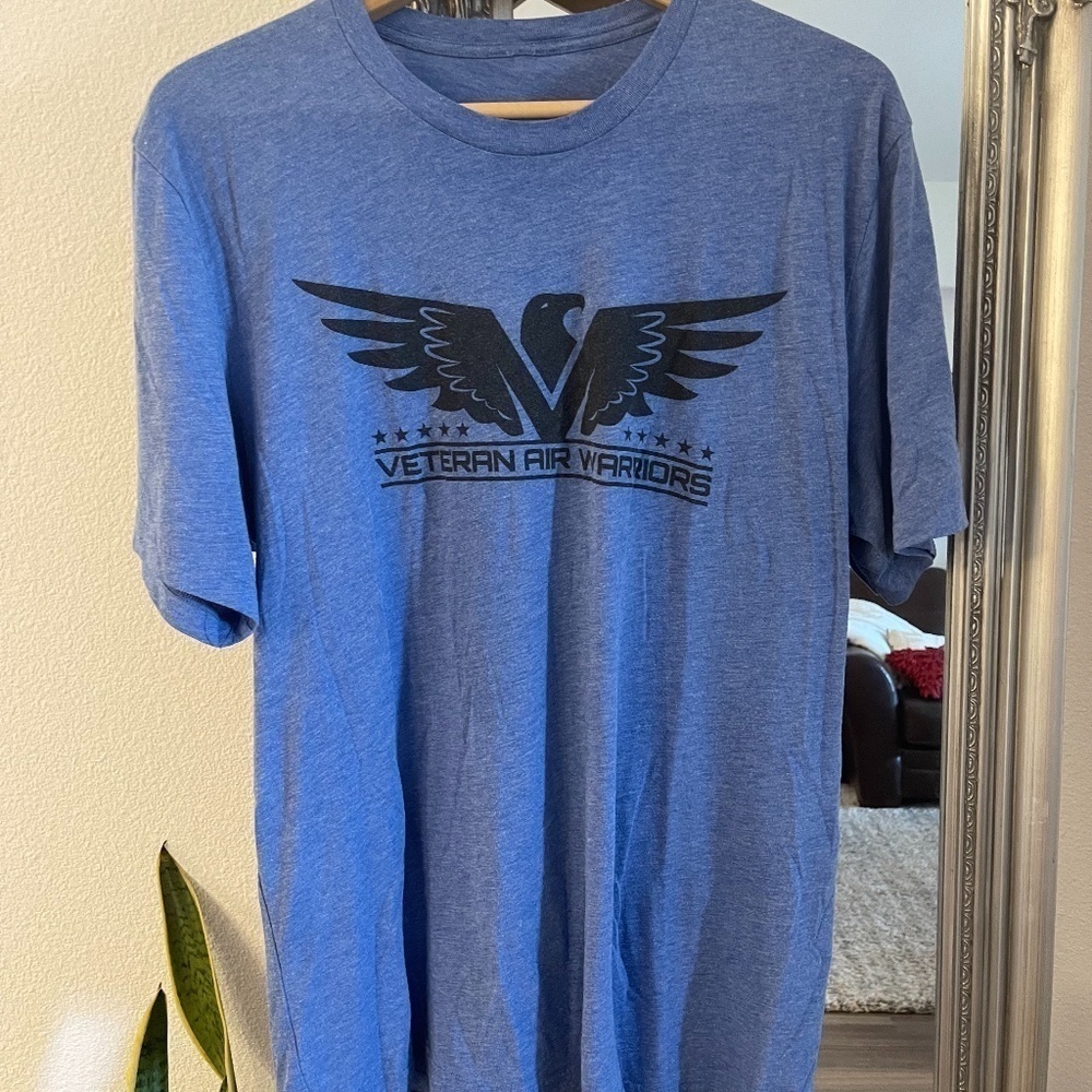 MEN'S Blue T shirt XL VAW logo